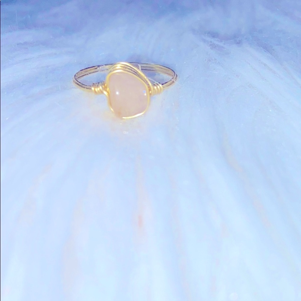 Gold Citrine Gemstone Ring